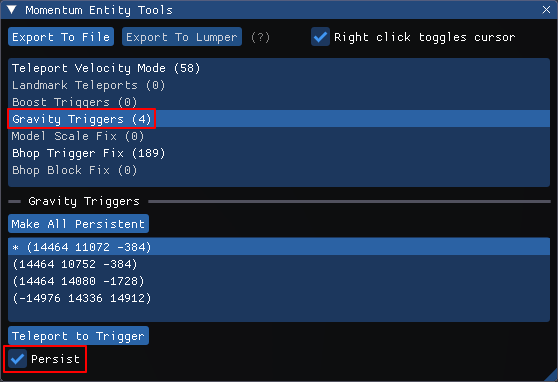 Fix Gravity Triggers