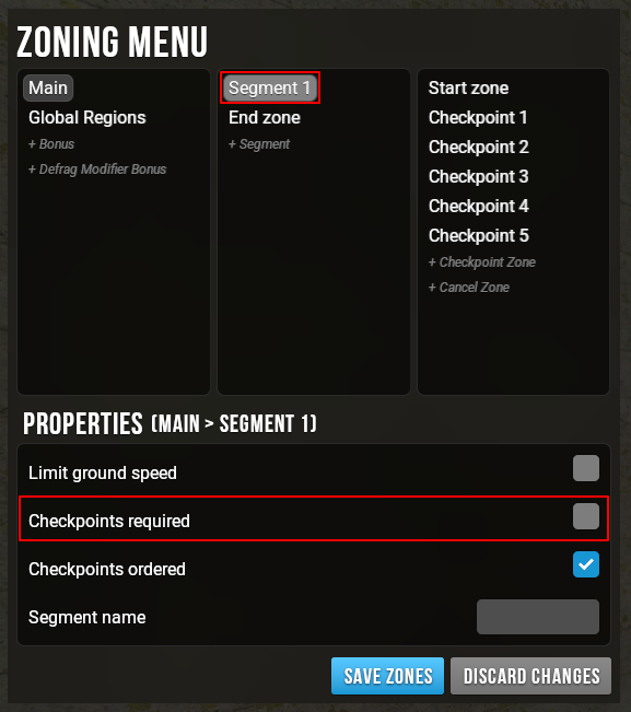 Required Checkpoints